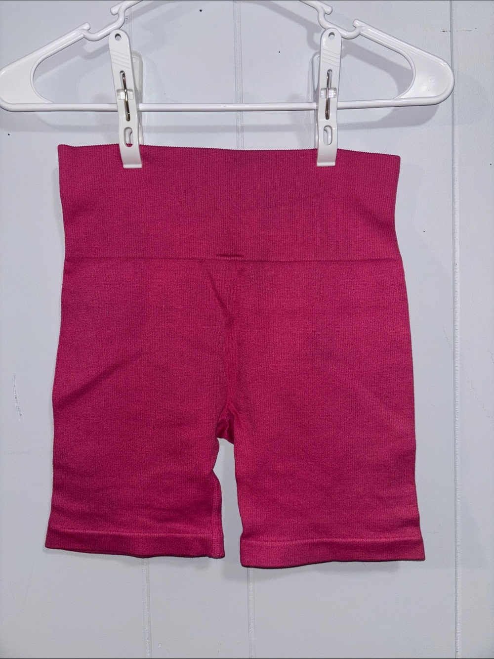 High-Rise Ribbed Bike Shorts - Picture 6 of 7